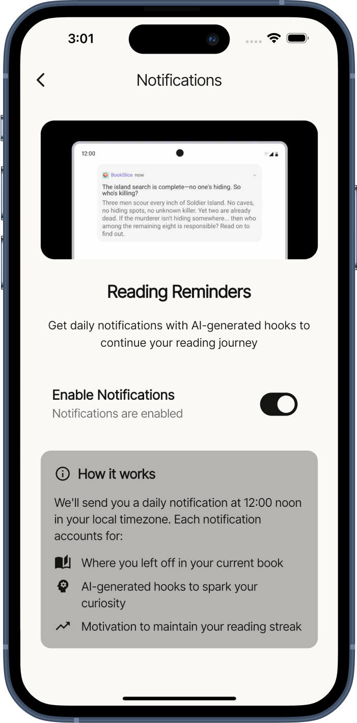 Build your reading habit.